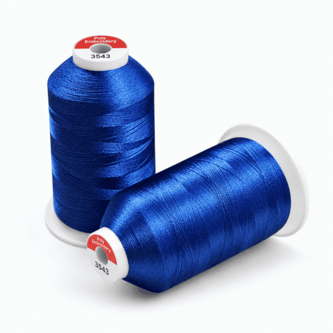 Royal Blue embroidery thread cones