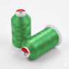 Two cones of 5513 Green polyester embroidery thread, 5000M each, 12 cones per box